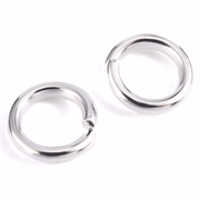 O-ringe. Åbne. Forsølvet. 6 mm. 50 stk.
